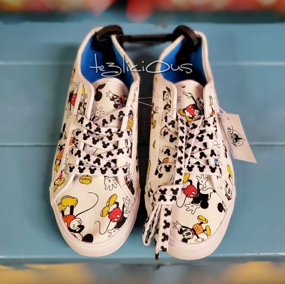 DISNEY PARKS RETRO VINTAGE ALL OVER MICKEY SNEAKER - Picture 4 of 5
